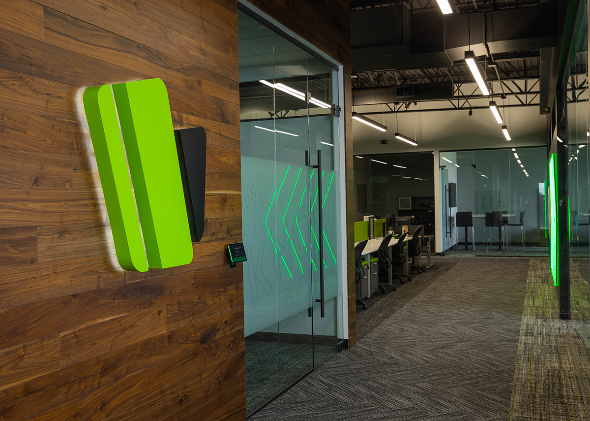 VizyPay hallway and offices
