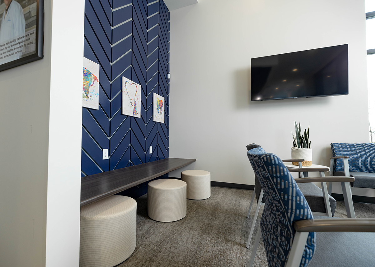 Altoona Smiles family and cosmetic dentistry waiting area