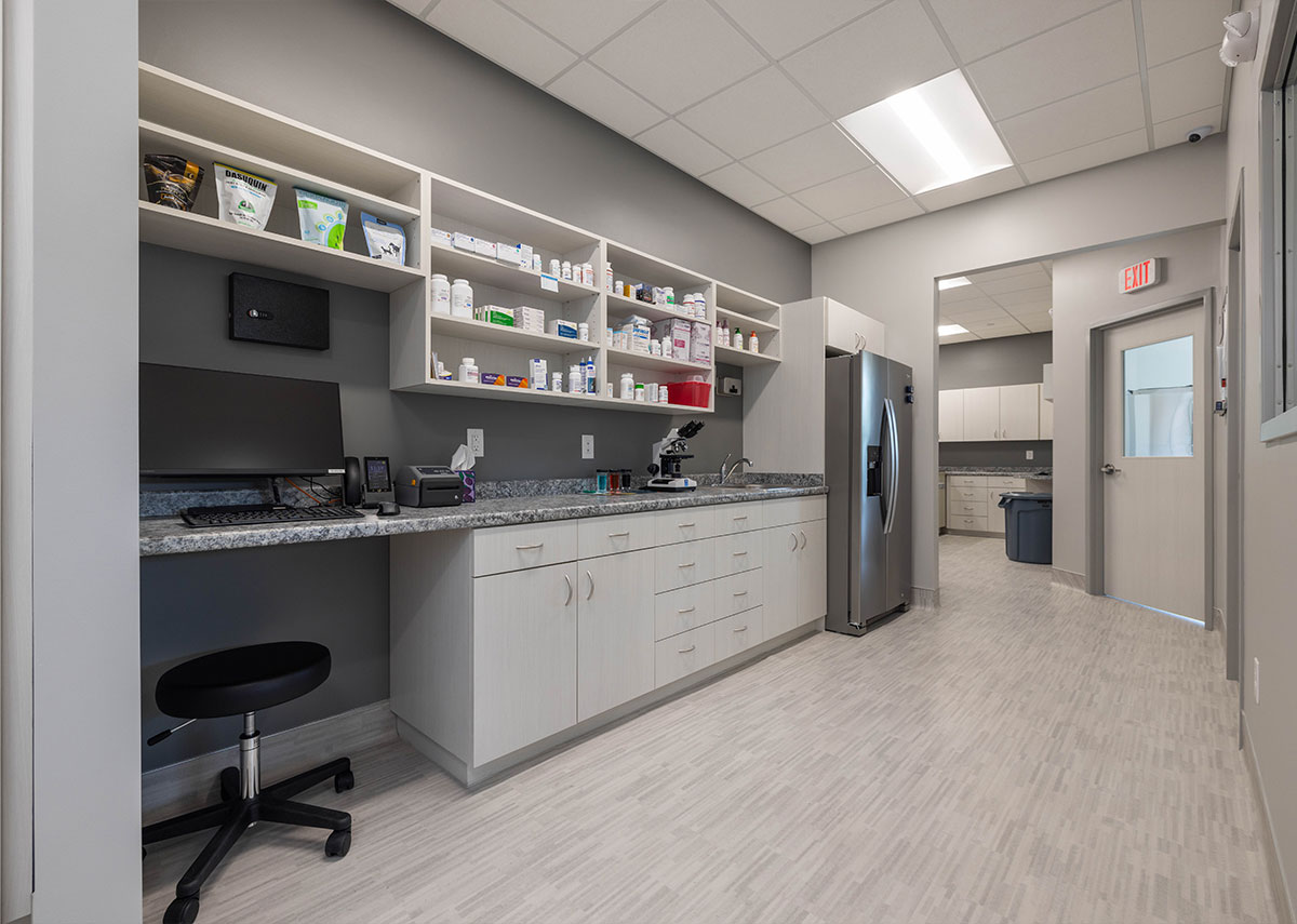 Prairie Lakes Pet Hospital Staff Area