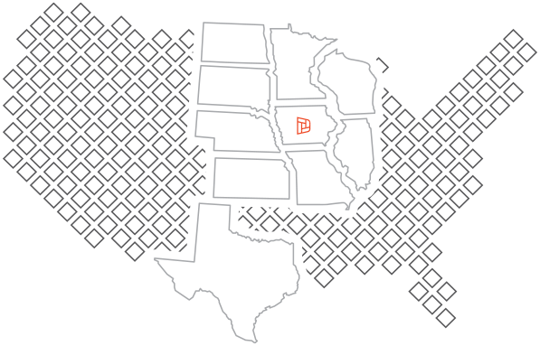 Downing service map